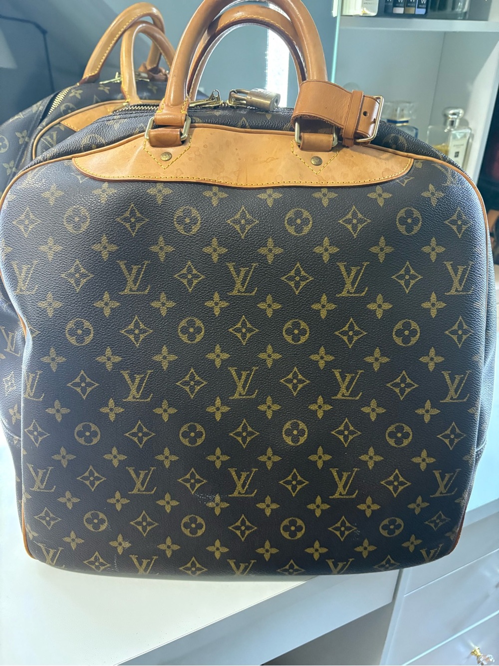 Louis Vuitton Monogram Canvas Dome Satchel with Tan Trim - Picture 2 of 14